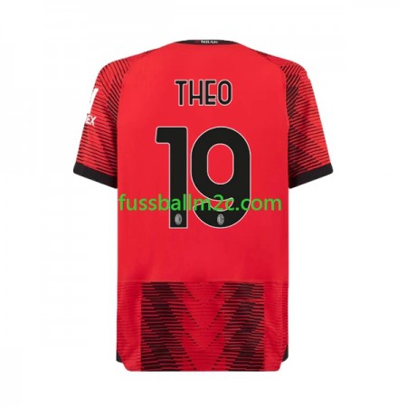 Fußballtrikots AC Mailand Theo Hernandez 19 Heim Trikotsatz 2023-2024 Fußballtrikots AC Mailand Theo Hernandez 19 Heim Trikotsatz 2023-2024